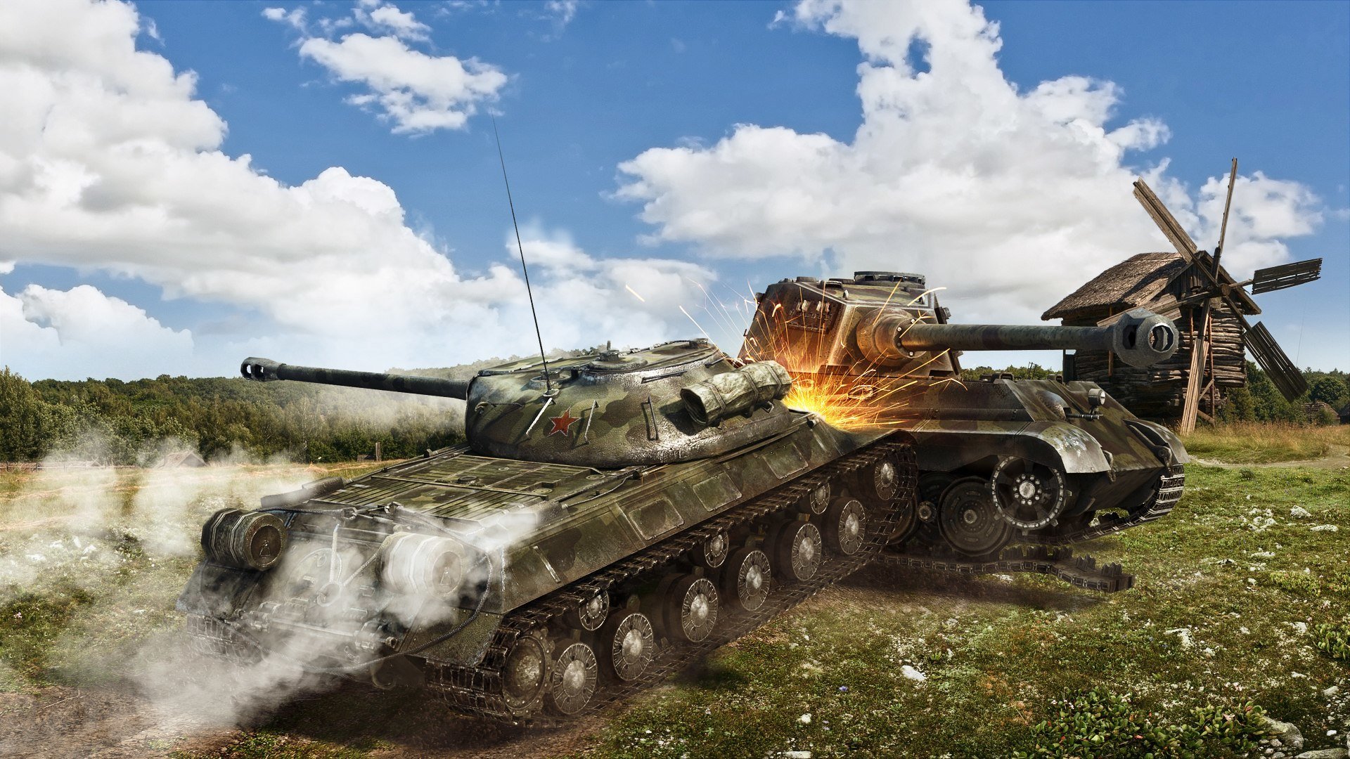 wot el mundo de los tanques wargaming.net tanques tanque is-3 ct pzkpfw vib tiger ii molino