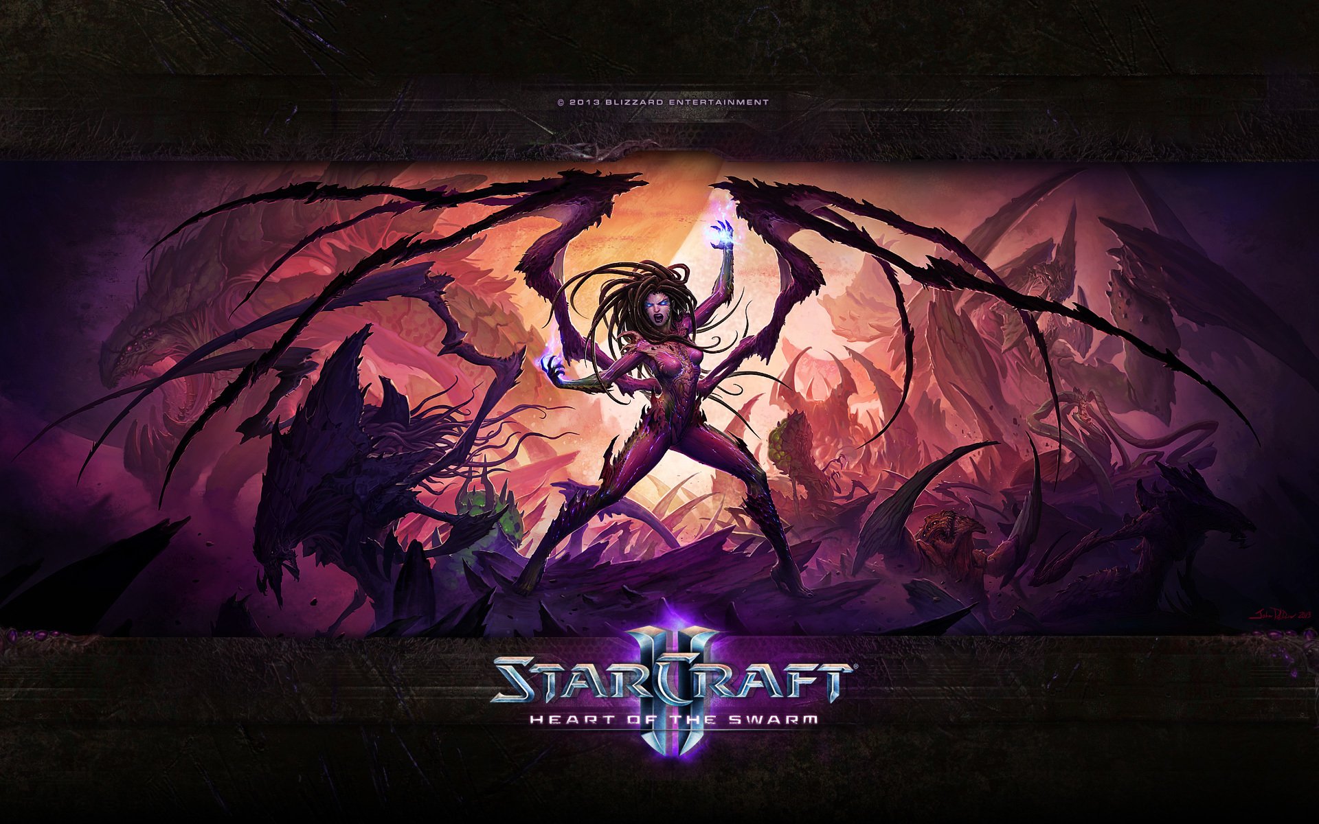 tarcraft 2 heart of the swarm sarah kerrigan queen of blade