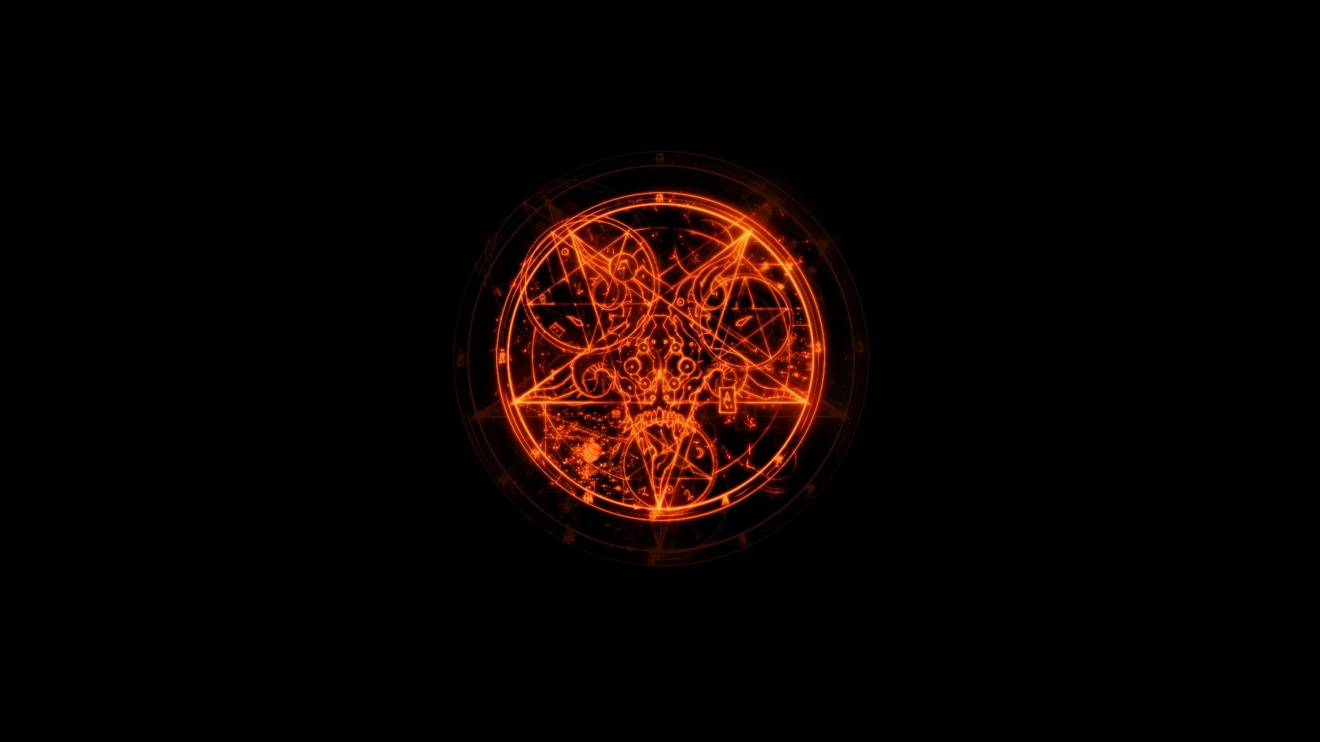 doom iii pentagram logo gra doom 3