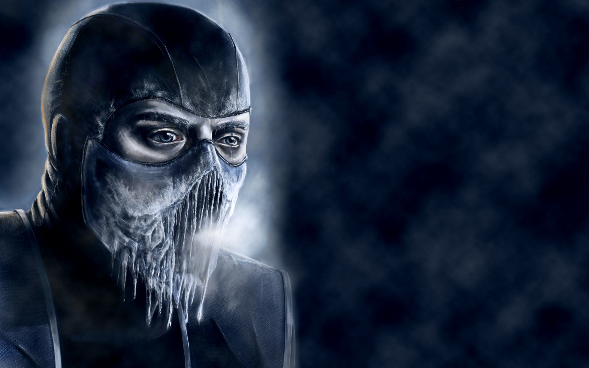 mortal kombat саб-зиро sub-zero лед холод синий