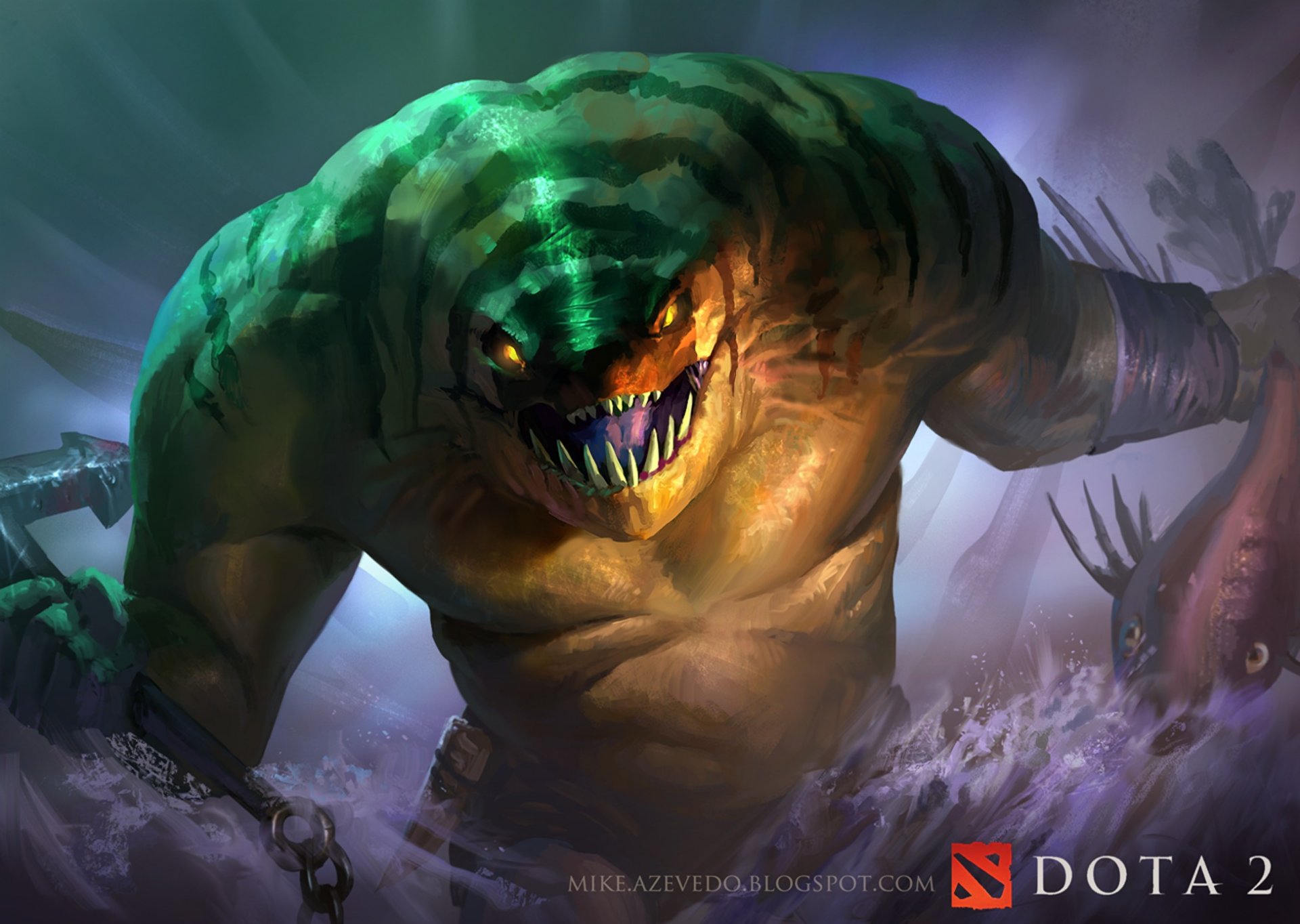 dota 2 tidehunter левиафан klklmike