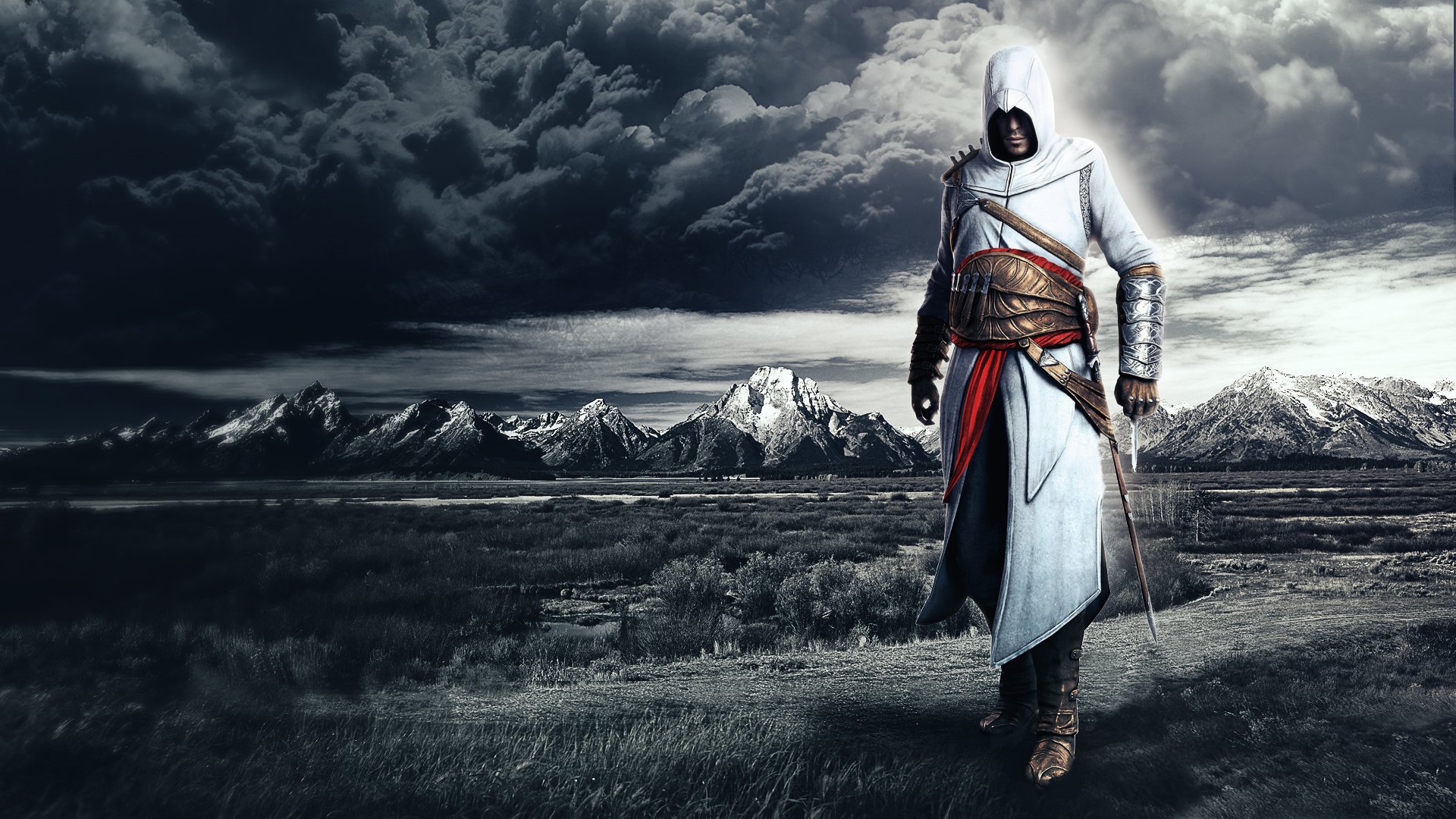 assassins creed altair assassins creed góry chmury