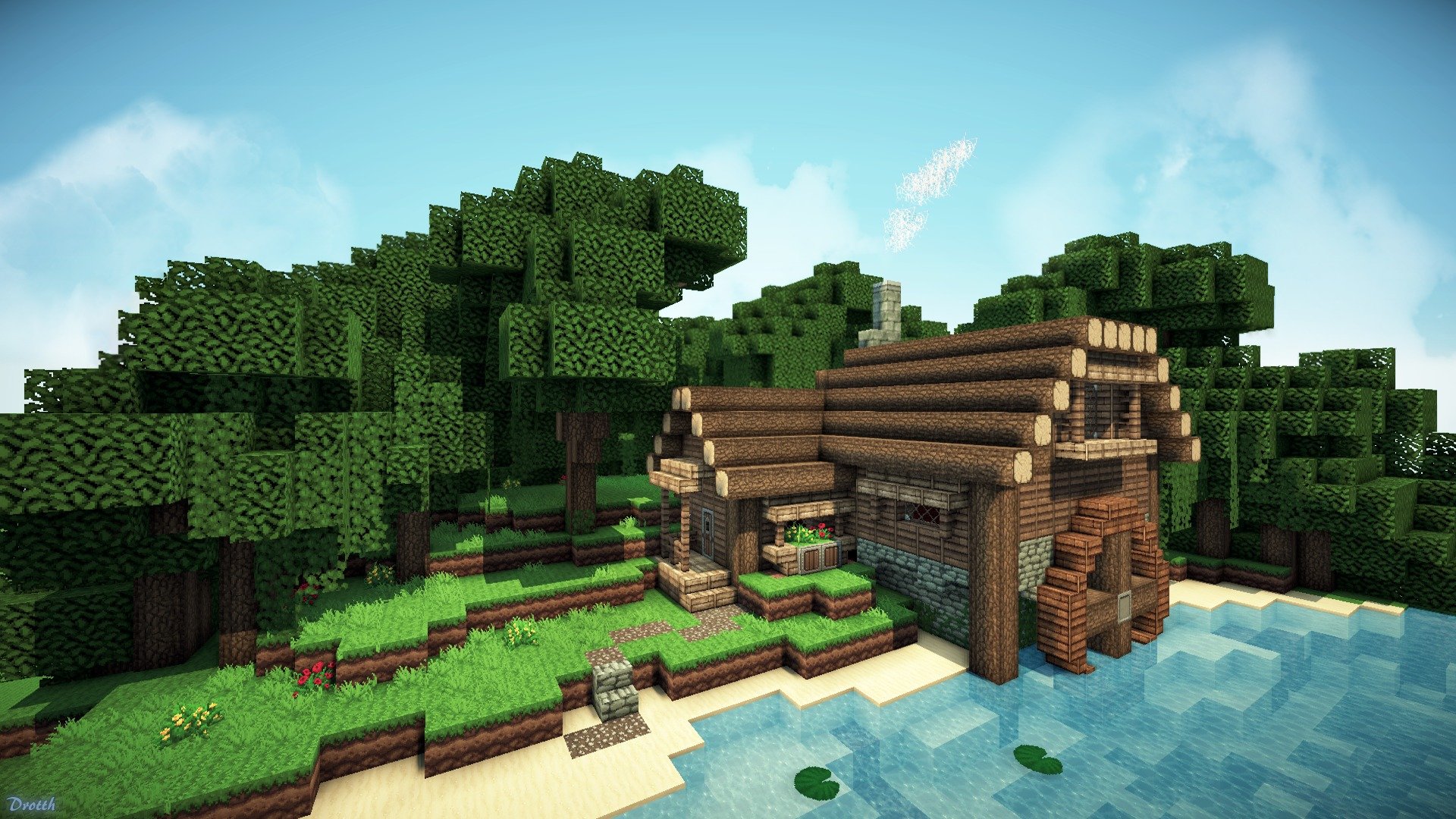 minecraft game home wallpaper