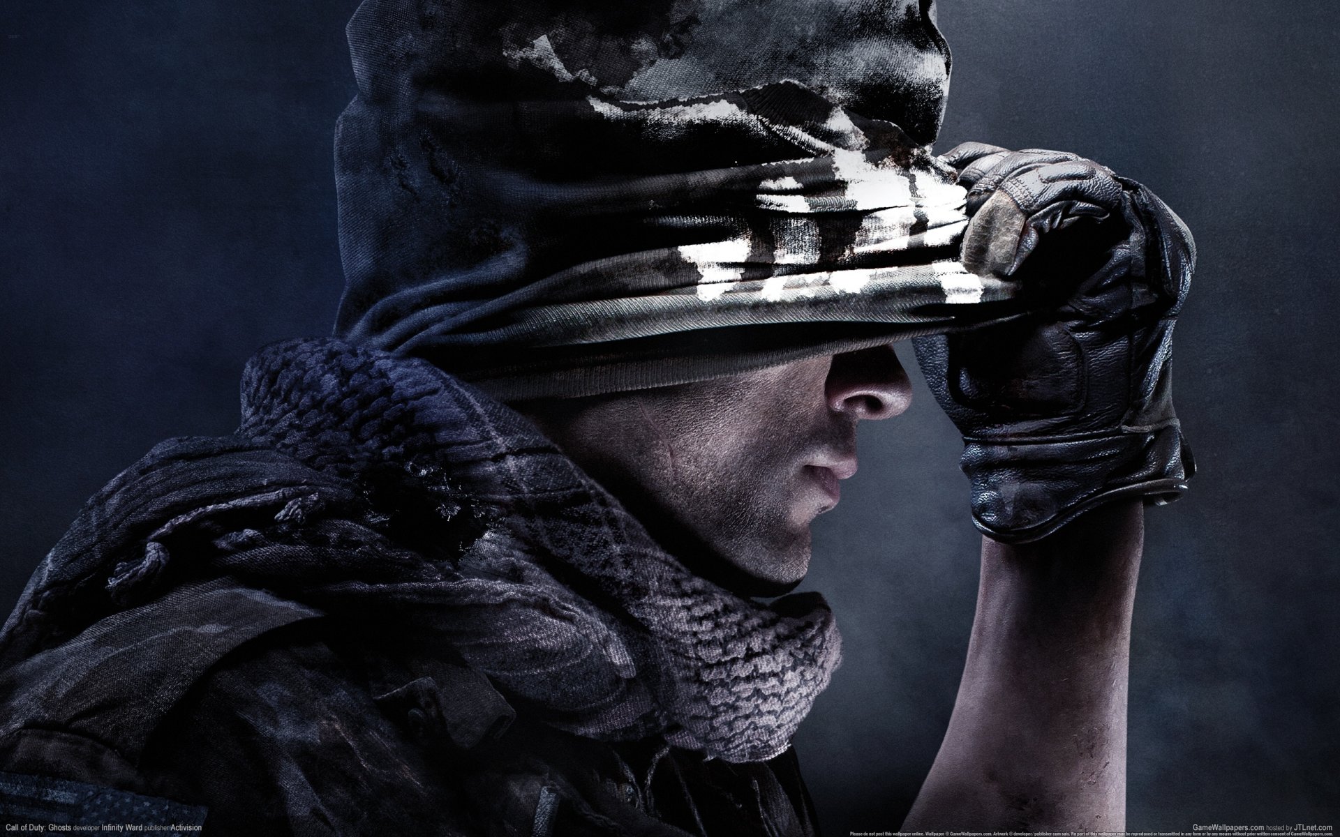 call of duty: fantasmi soldato maschera viso