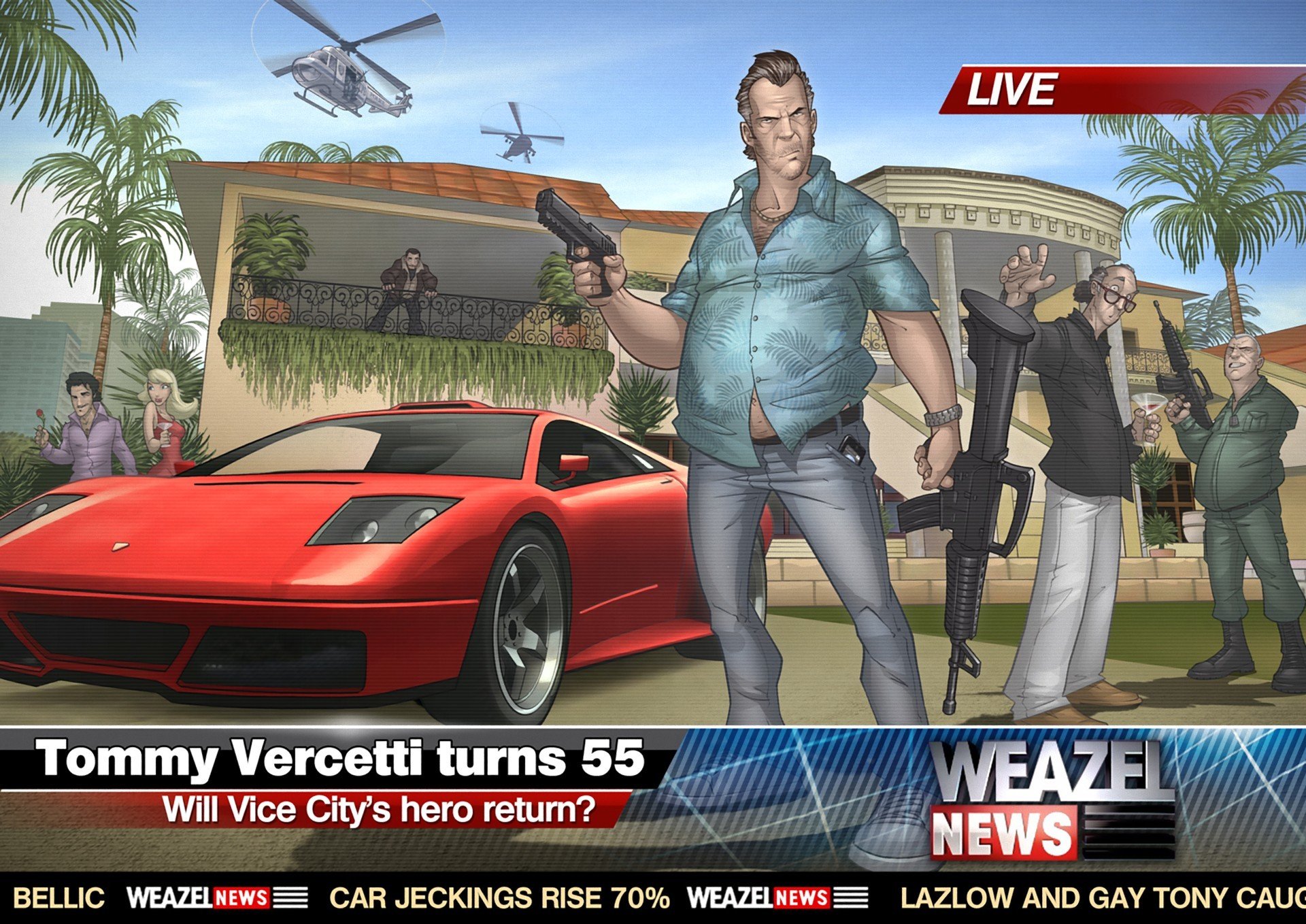 gta vice city 2011 grand theft auto tommy vercetti patrick brown sztuka