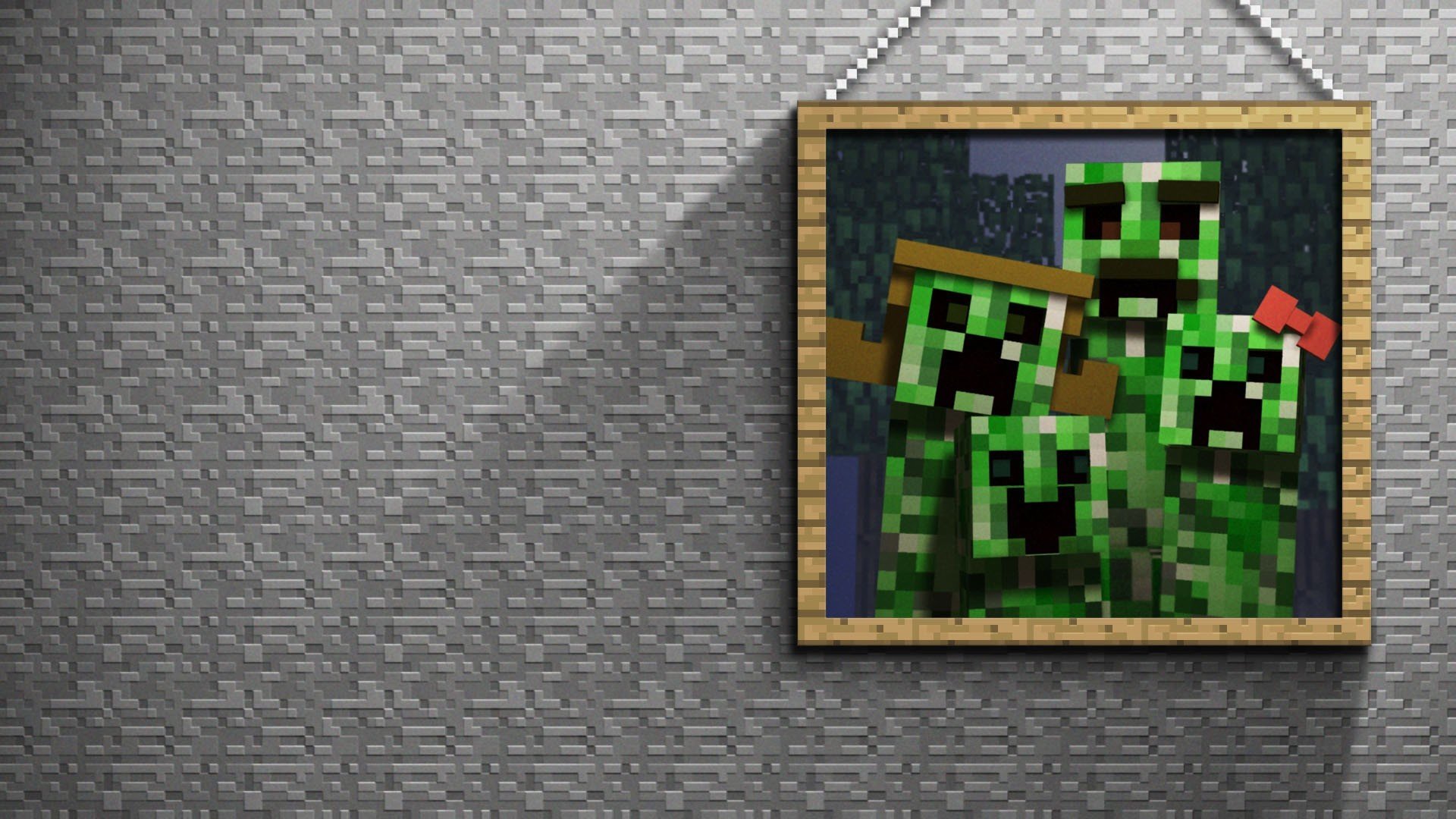 minecraft reben minecraft creeper gemälde stein