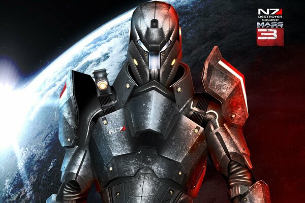 Distruttore di mass effect 3 in armatura metallica