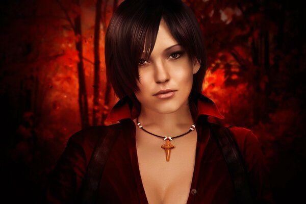 Agente especial Ada Wong en la morada del mal seis