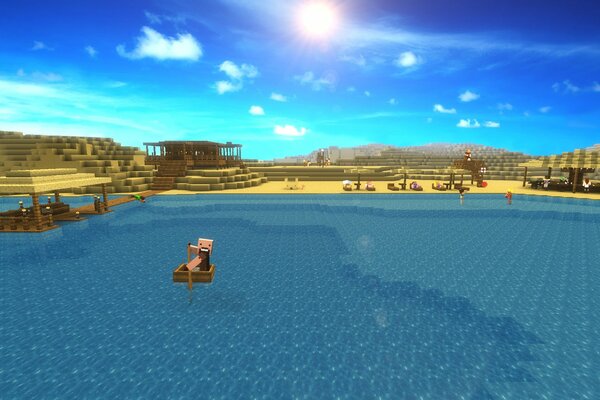 Minecraft World is an oasis in the desert