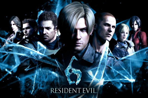 Poster advertising the movie Resident evil 