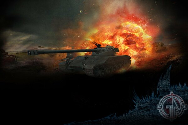 Sur la photo, le jeu World of tanks