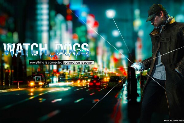 Bildschirmschoner des Computerspiels watch dogs