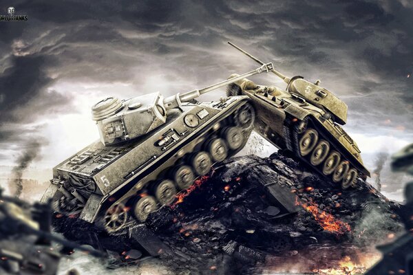 Situation du jeu d ordinateur populaire World of tanks