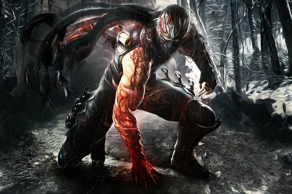 Guy ninja gaiden applique la force