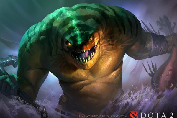 Der gefürchtete Leviathan von dota 2 kommt auf dich zu