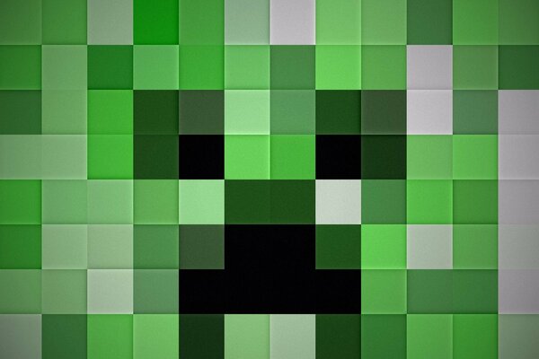 Minecraft vines on the background of the world