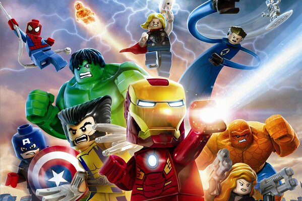 Marvel-style Lego Figures