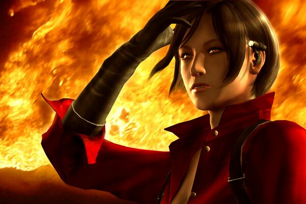 Ada wong game with colorful effects