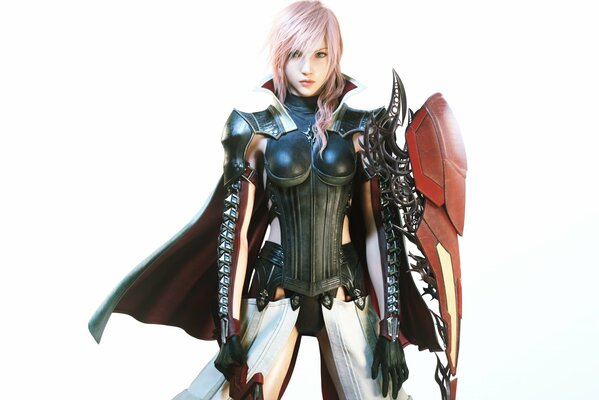 Ffxiii, final fantasy xiii, letzte Fantasie 13. square enix, neogaf. blondes Mädchen in Rüstung mit Umhang