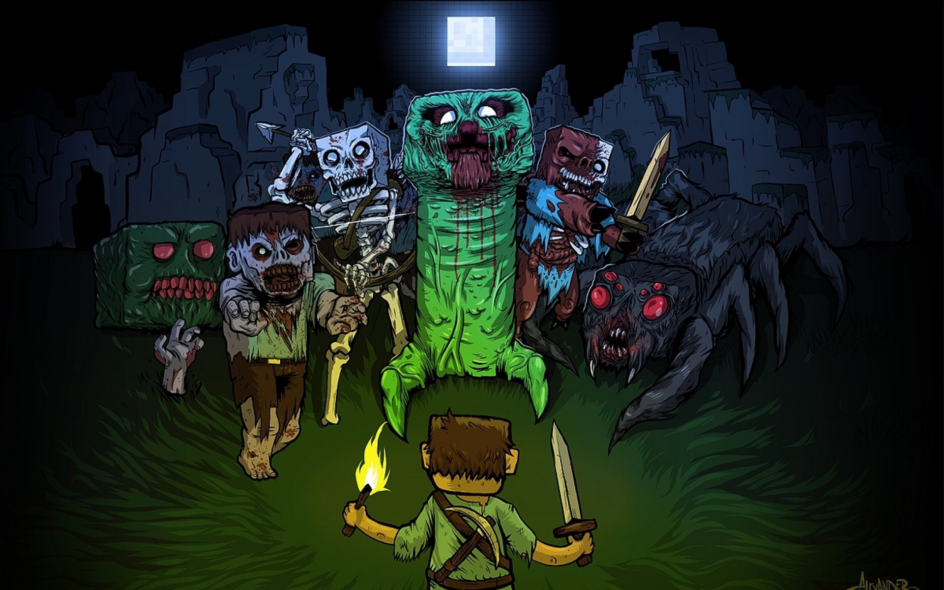 minecraft reben minecraft creeper zombies