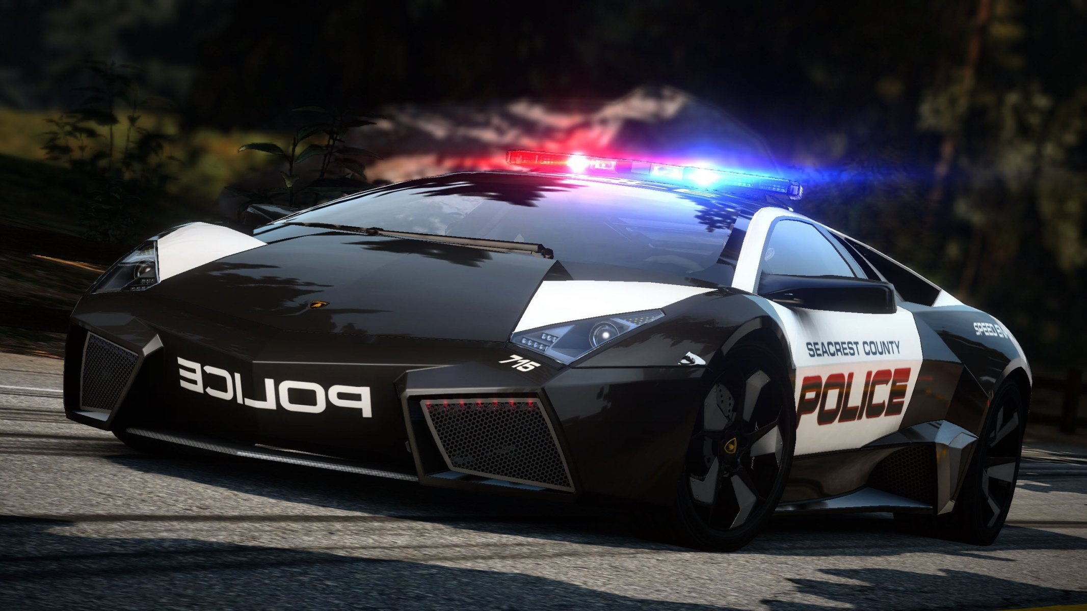 bisogno di velocità inseguimento caldo supercar lamborghini reventon polizia strada inseguimento