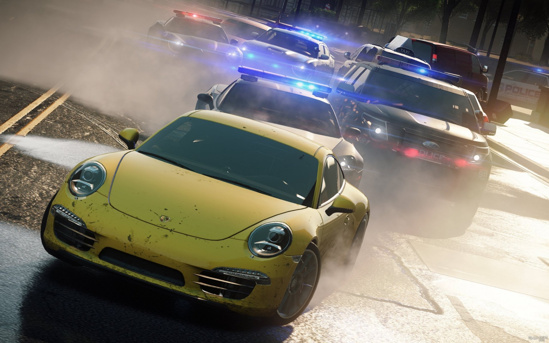 need for speed most wanted 2012 porsche 911 chase cops race town