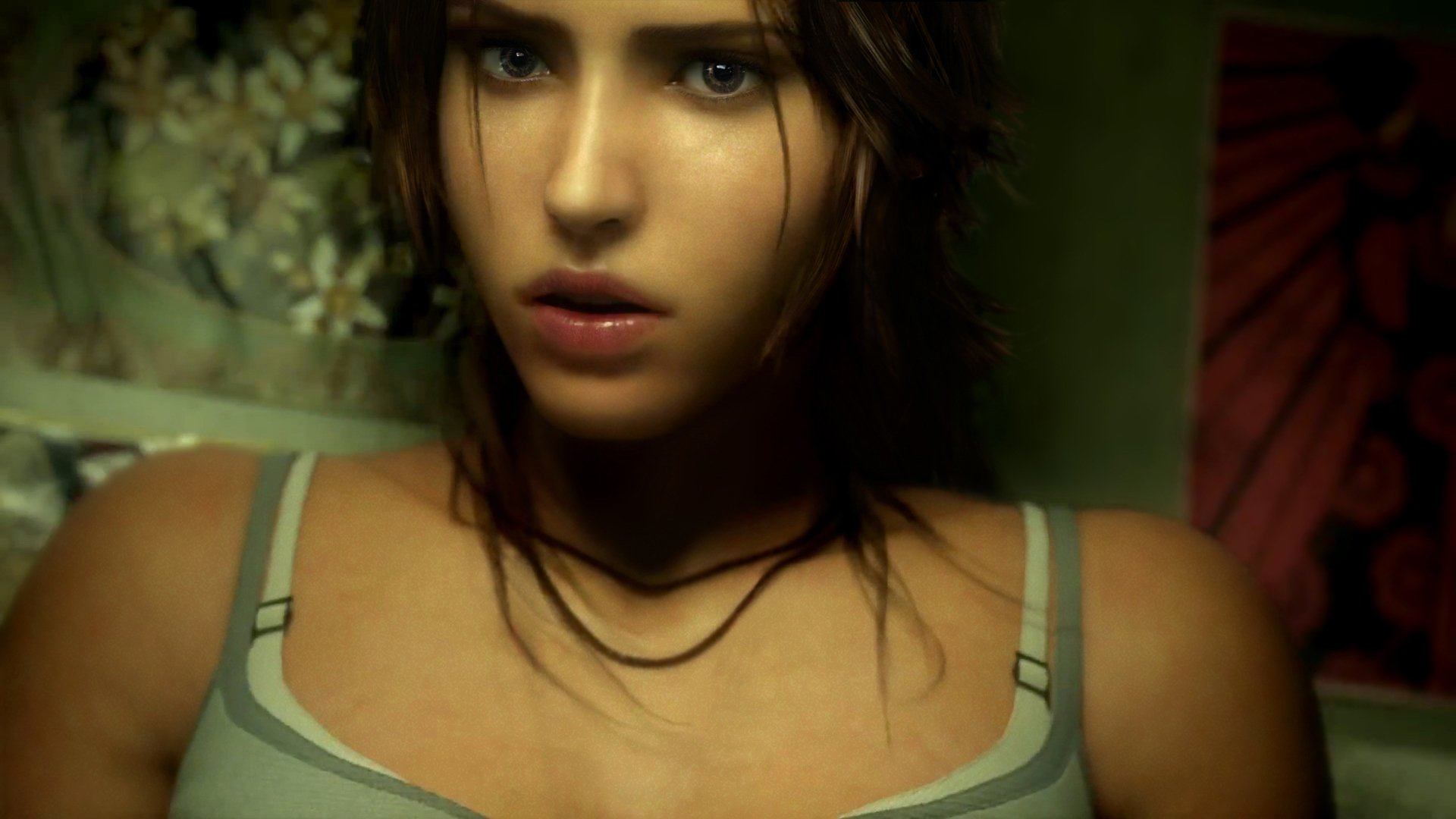 tomb raider игра 2013 лара крофт девушка лицо взгляд