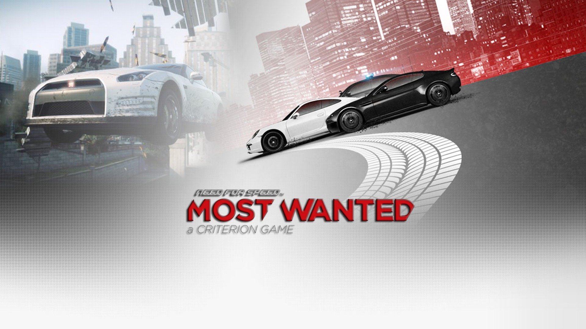 need for speed most wanted 2 ea race tło napis