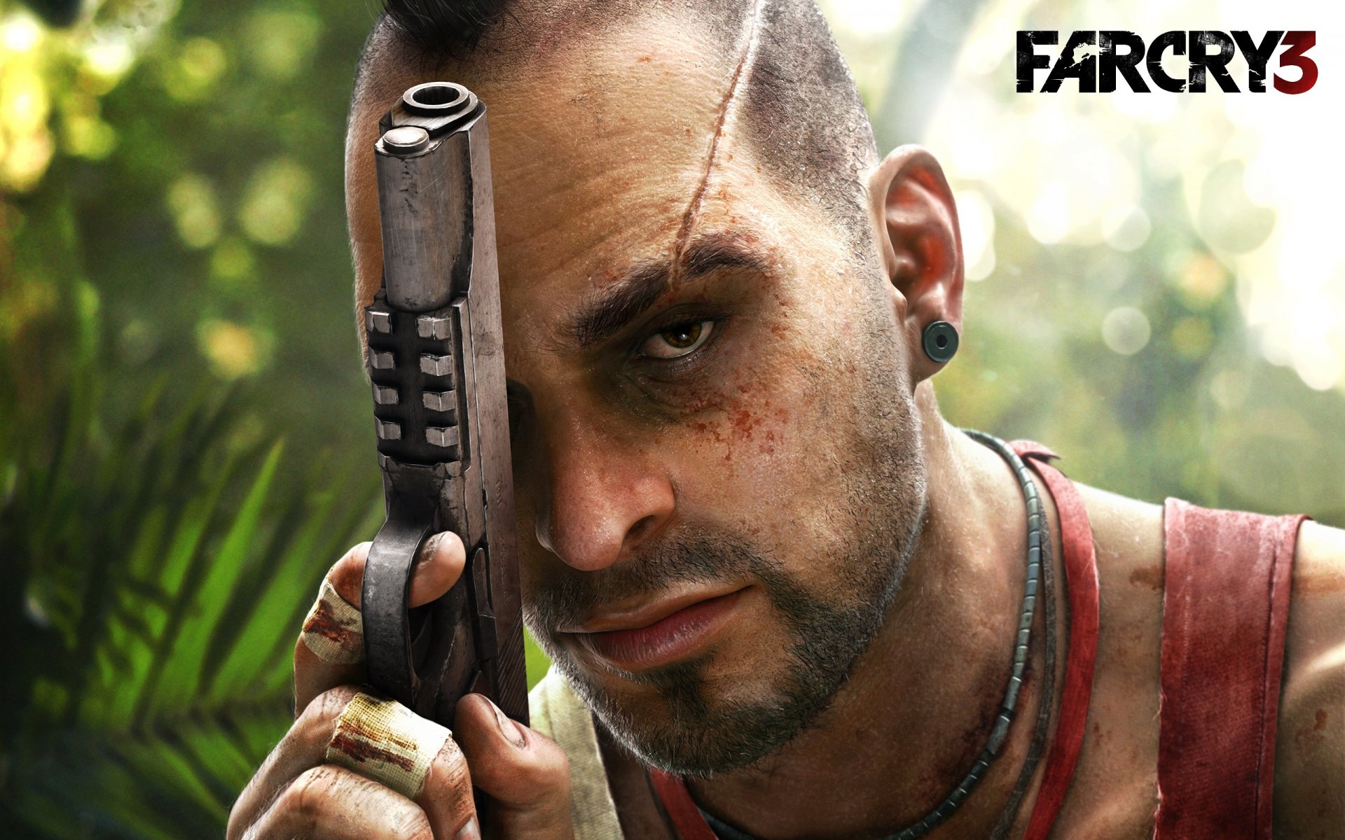 gioco far cry 3 pistola vista cicatrice vaas vaas montenegro