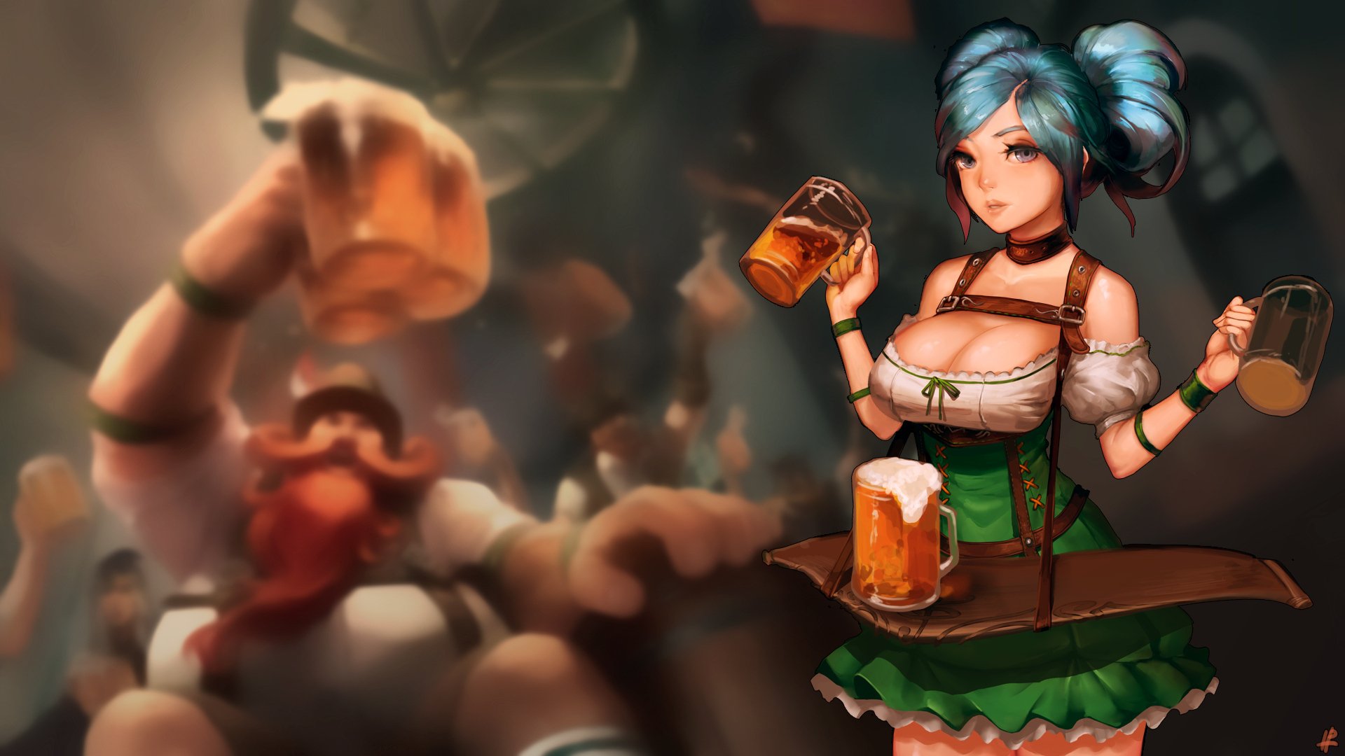 art instant ip league of legends sona buvelle dziewczyna piwo ale kubki