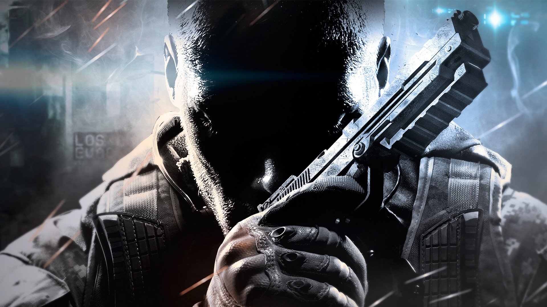 call of duty: black ops 2 soldato arma pistola futuro guanti armatura treyarch