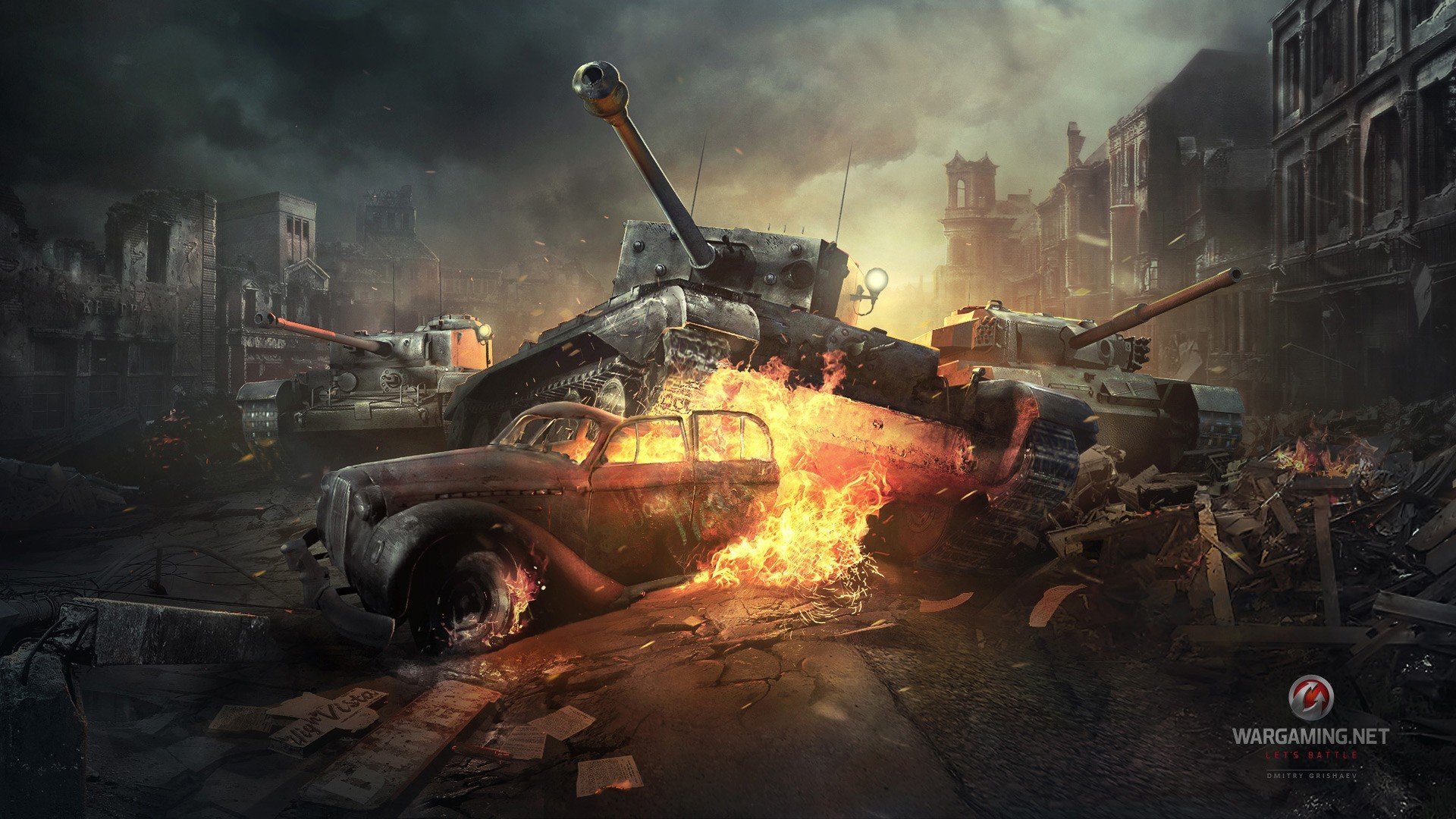 world of tanks wot tanks a27m mk viii cromwell iv a34 comet i centurion mk the british town war smoke flame
