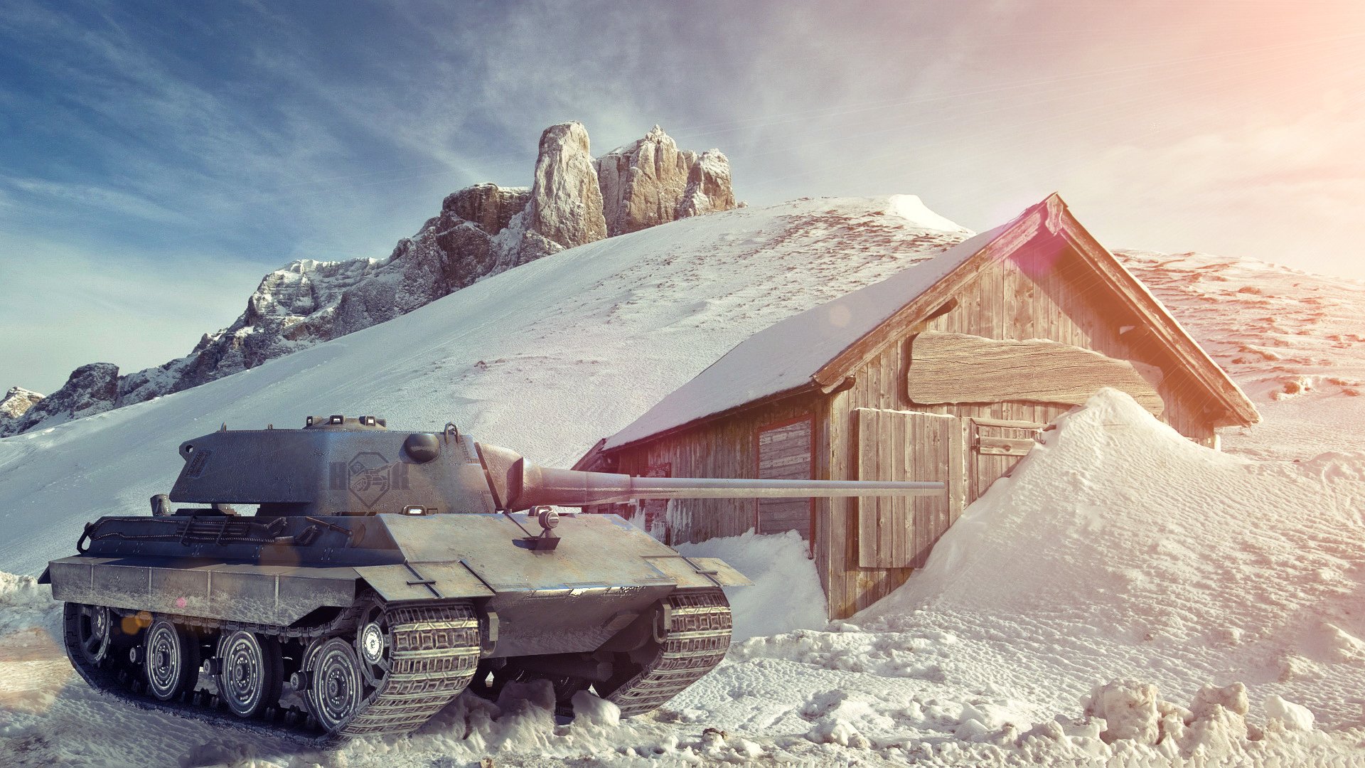 wot world of tanks wargaming.net tanks tank art germany e50-m snow winter