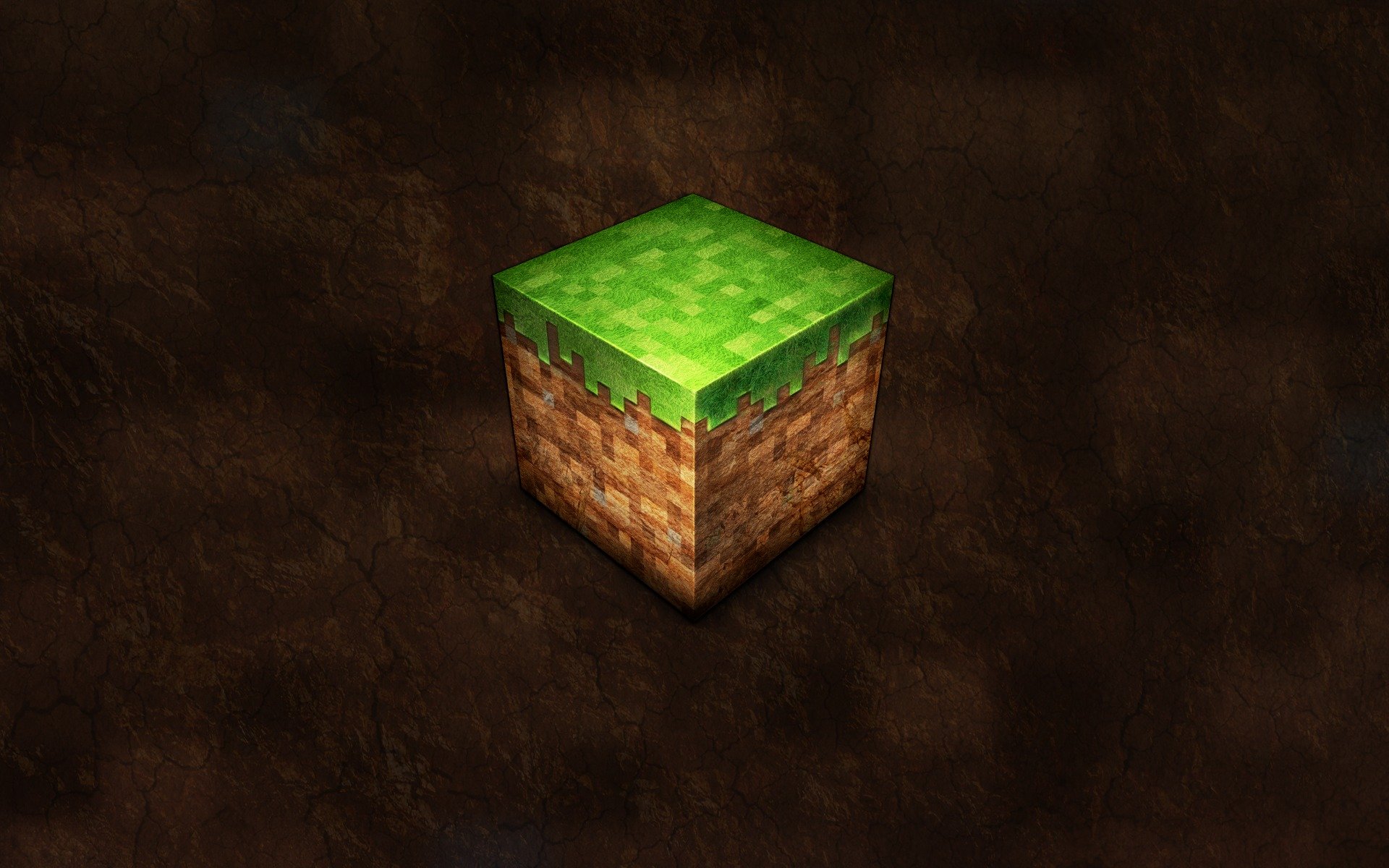 minecraft кубик земля трава