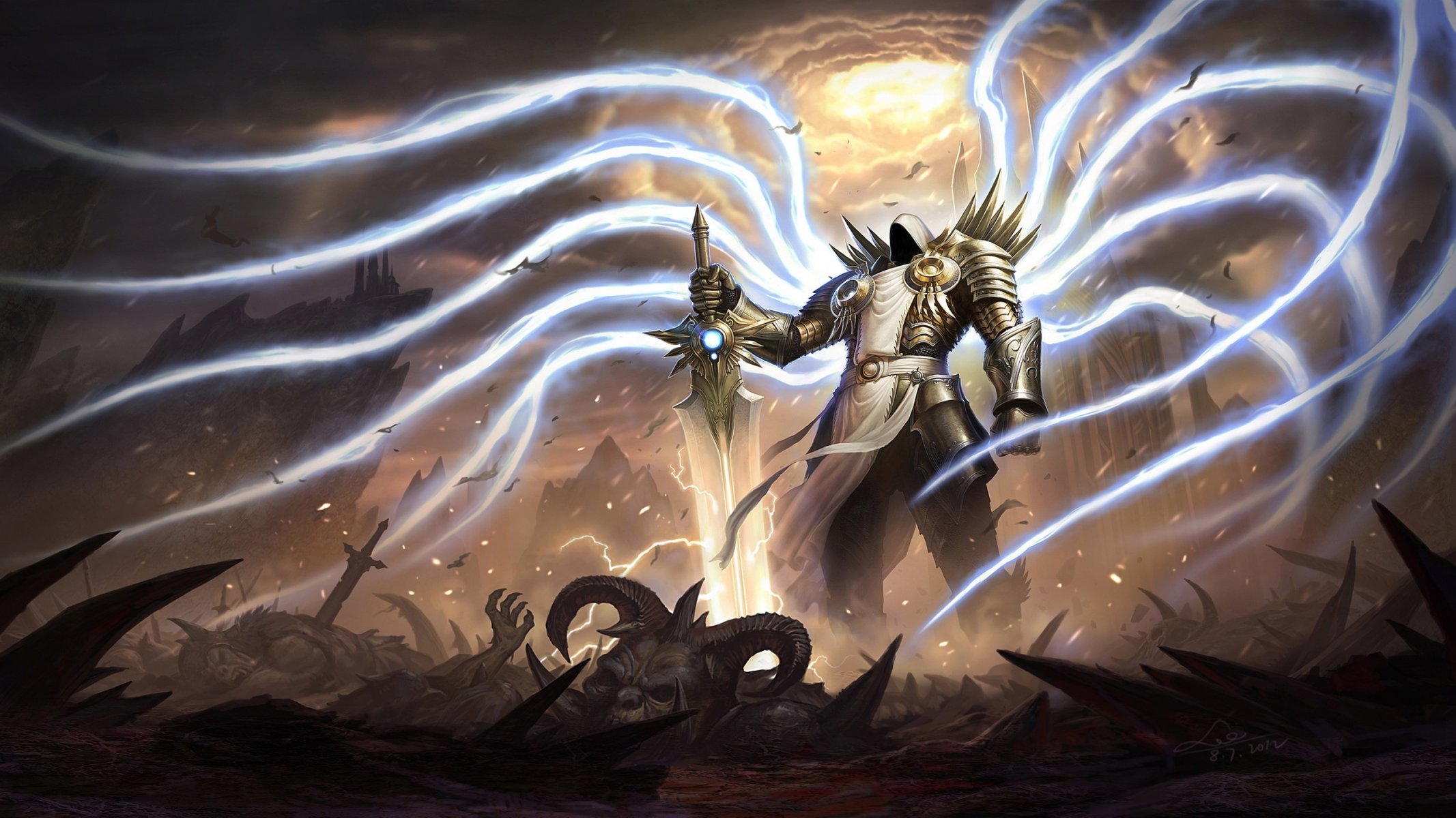 tirael angelo spada. guerriero tirael diablo
