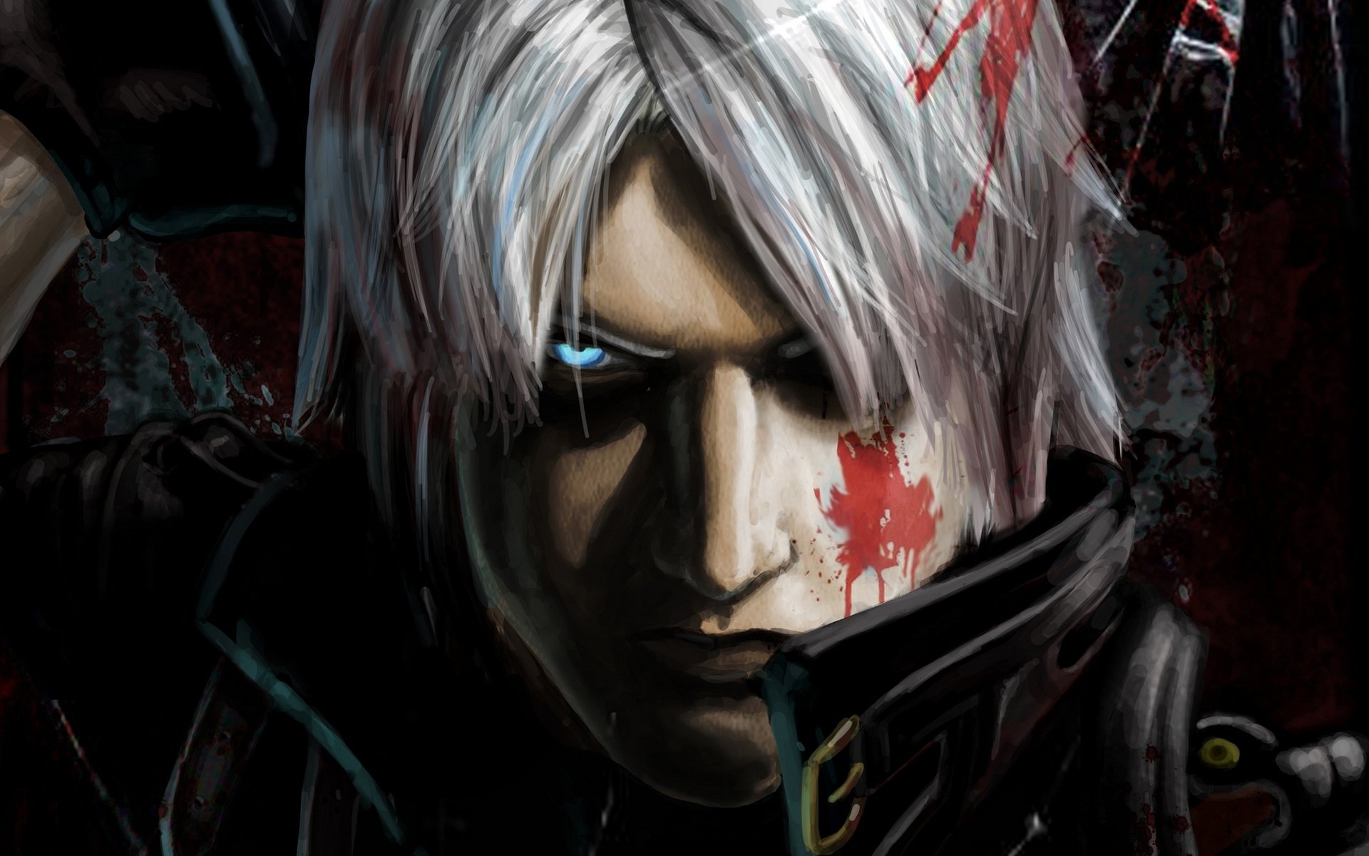 le diable peut pleurer 2 dmc 2 jeux de papier peint les diables ne pleurent jamais txikimorin fanart dante chasseur de démons demi-démon épée rébellion sang demi-démon chasseur rebellion