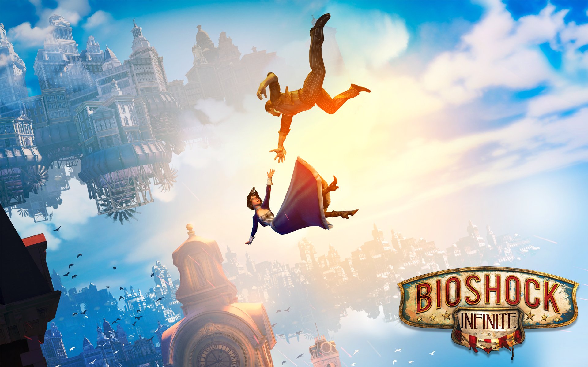 bioshock infinite bioshock booker gry bioshock elizabeth fall columbia