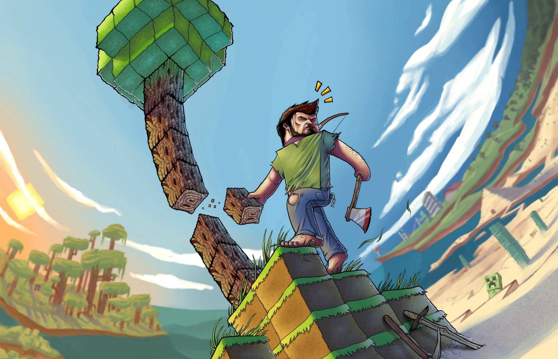 minecraft game maynkraft pixel