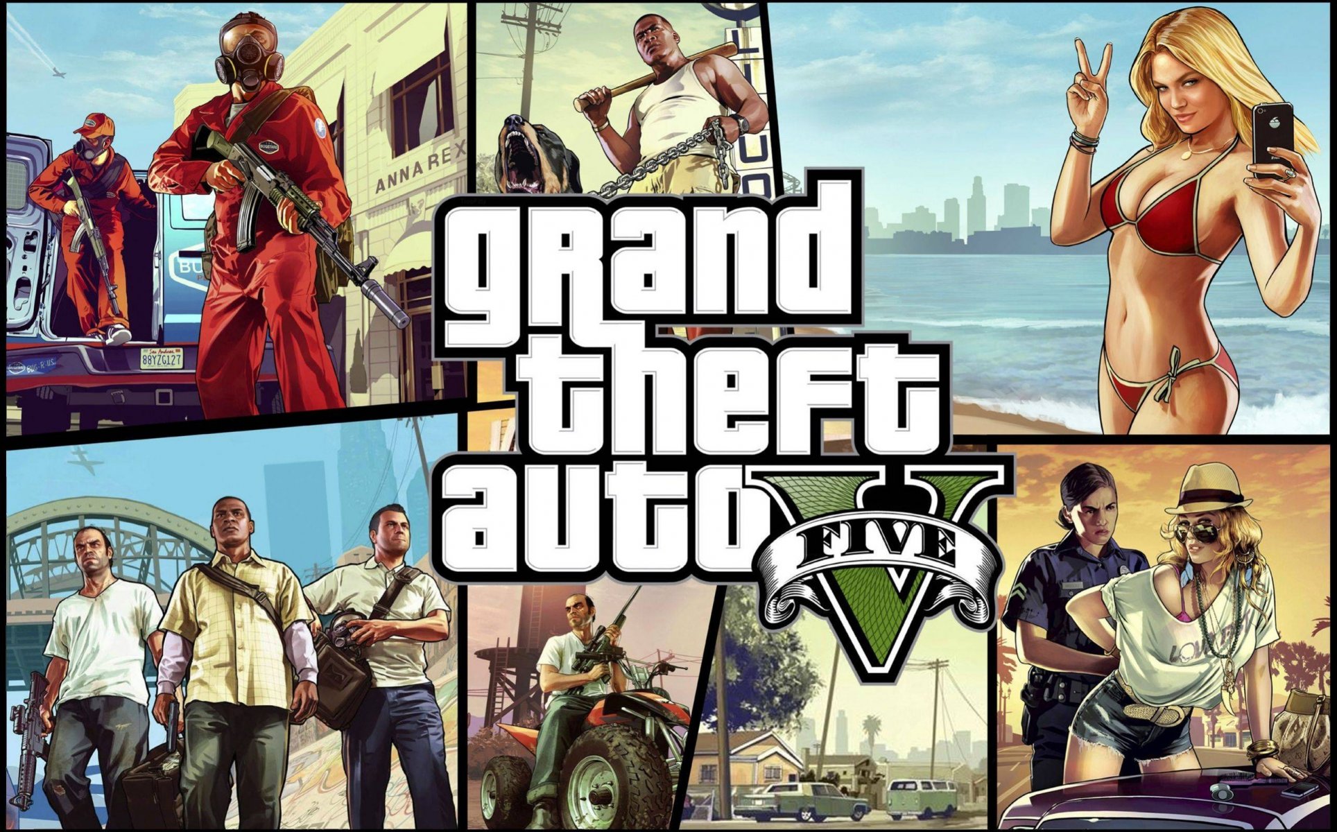 grand theft auto v gta gta 5 rockstar north rockstar games 1c arte armi ragazza mare