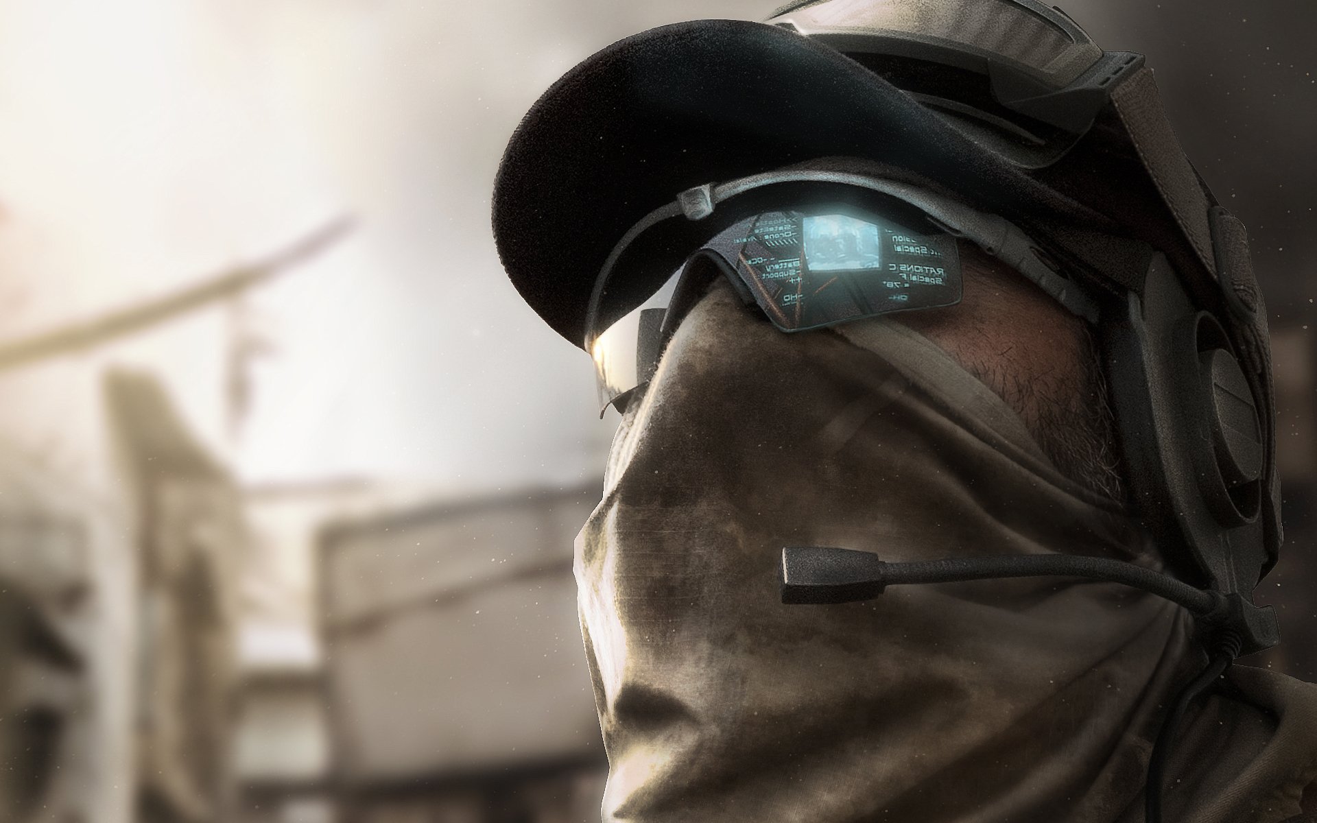 ghost recon : future soldier отряд призрак том клэнси солдат голограмма очки кепка наушники