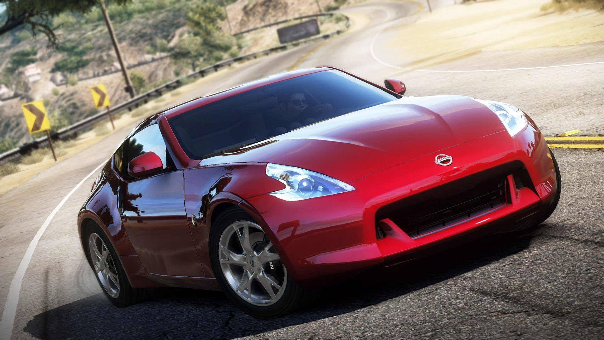 die notwendigkeit für geschwindigkeit heiße spur nissan 370z rennen straße