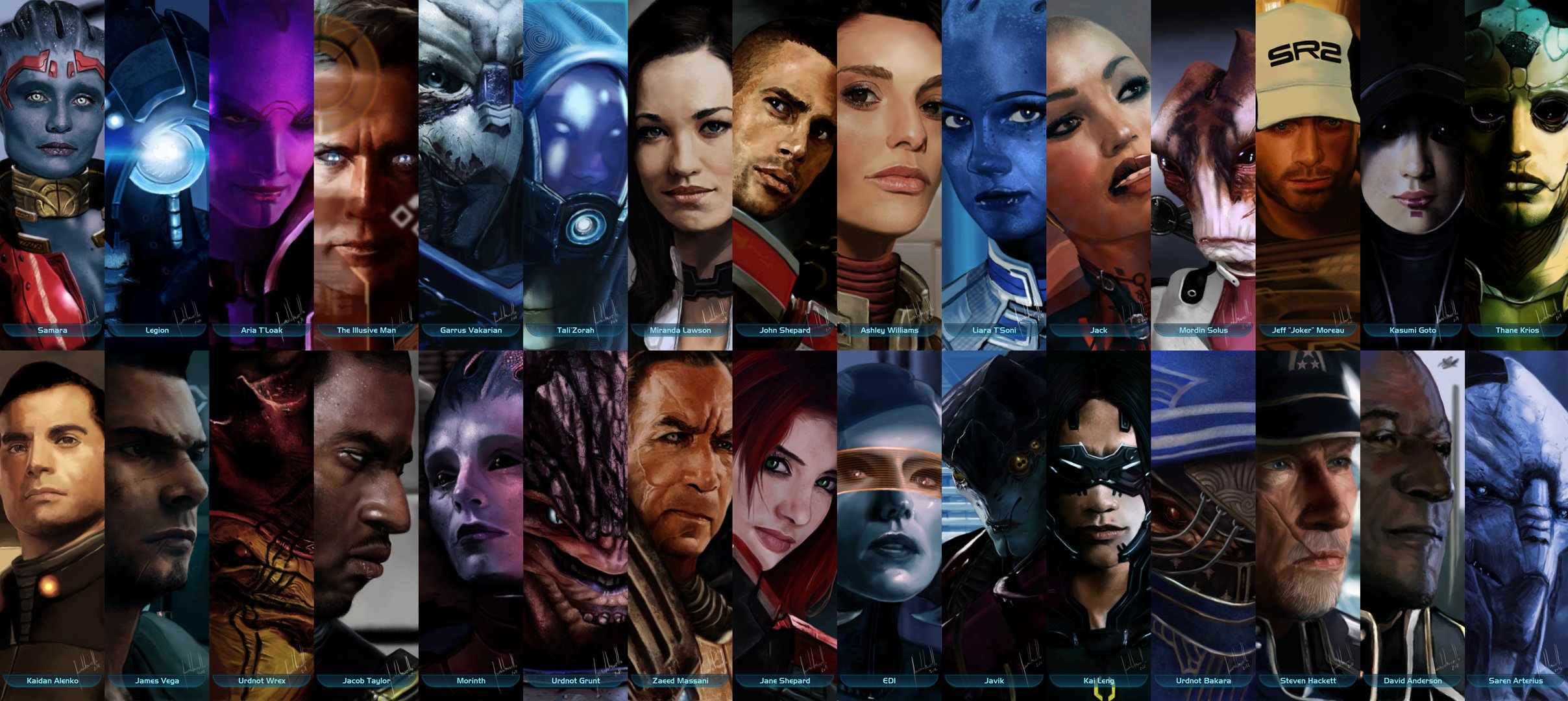 massa effetto samara legione aria t loak denota uomo garrus wakariana tali tsora miranda lawson john shepard liara t sonia nido mordin jeff burlone goto ender tan kayden alenko james vega urdnot rex jacob taylor morint