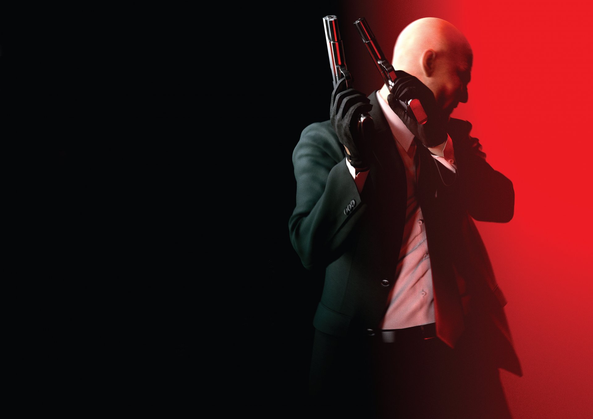 hitman: absolution hitman agent 47 czterdziesty siódmy łysy rękawiczki kurtka broń silverballer koszula io interactive square enix krawat czerwony
