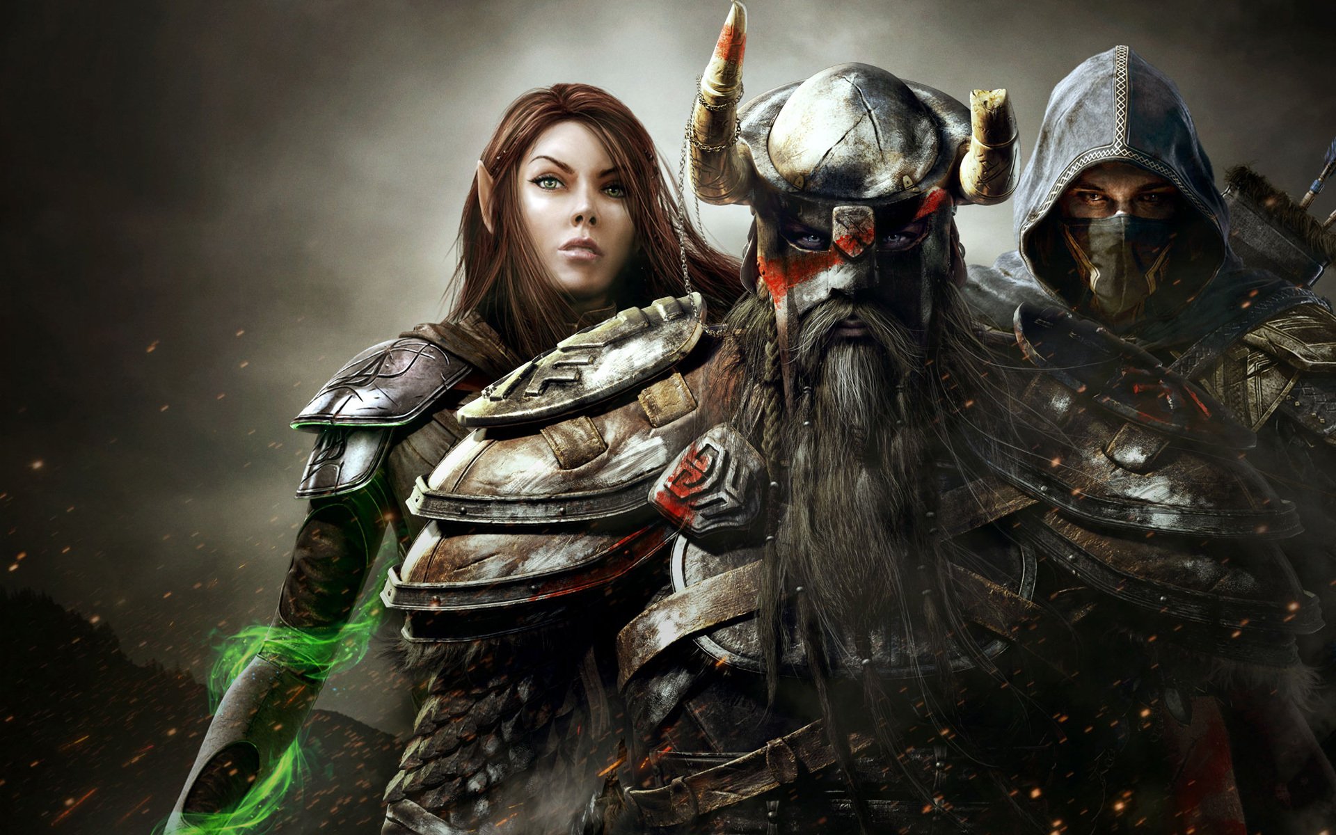 the elder scrolls online fille hommes magicien guerrier assassin capot casque magie