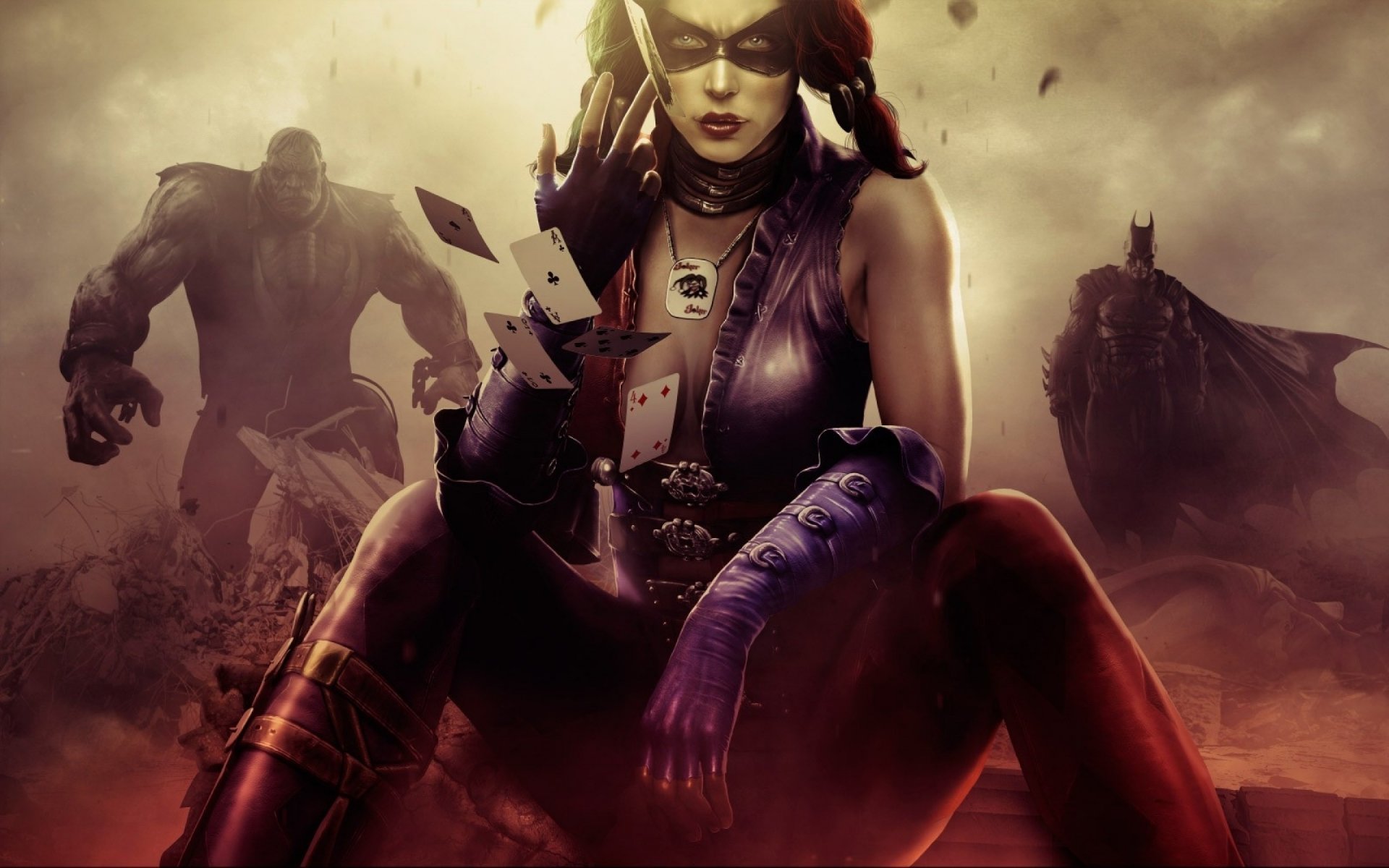 niesprawiedliwość: bogowie wśród nas walka harley quinn batman solomon grundy