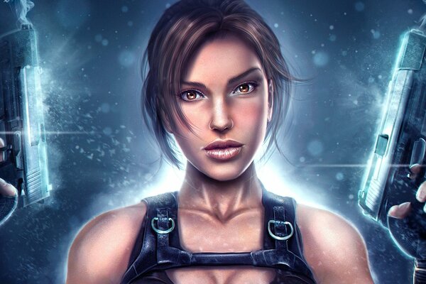 Lara Croft, das Mädchen mit der Pistole