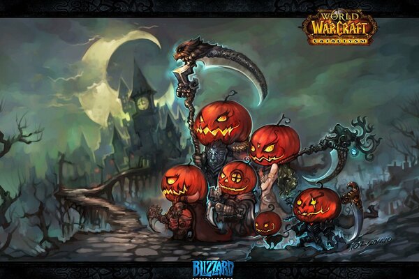 Immagine di Halloween che trasmette l intero entourage della vacanza