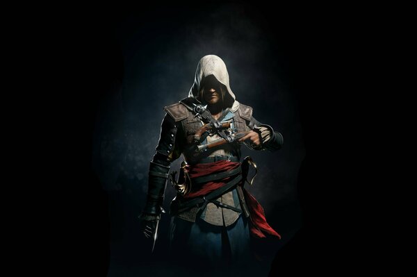 A man in a hood from a computer game