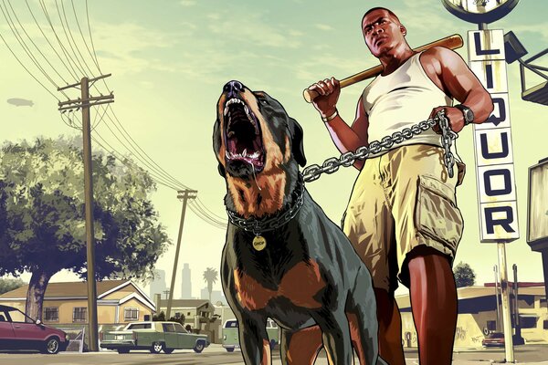 Économiseur d écran jeu d ordinateur GTA
