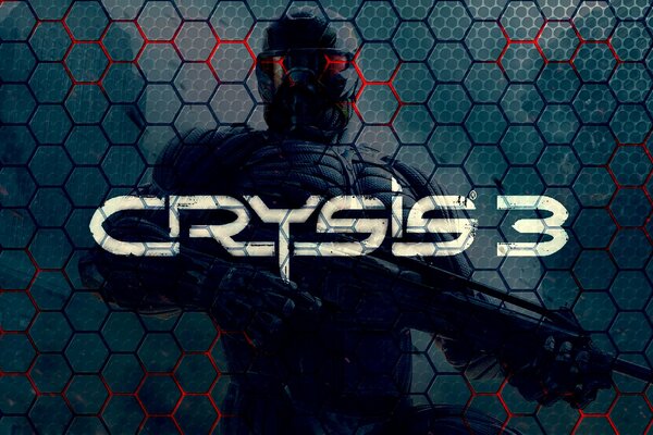 Personaje de crysis 3 con una ametralladora en la mano